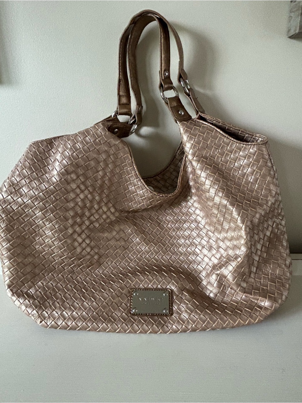 Nine West woven shoulder bag